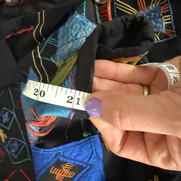 Vintage Chico’s embroidered patchwork blazer • Women’s Chico’s size 1 - Picture 4 of 7